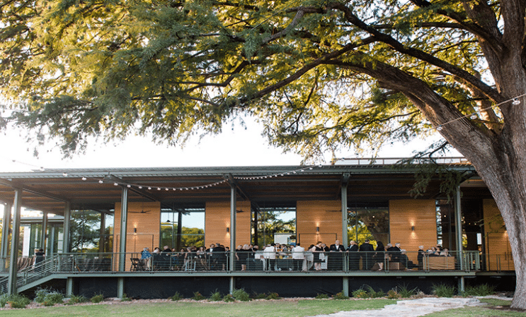 Museum Garden exterior shot hosting event