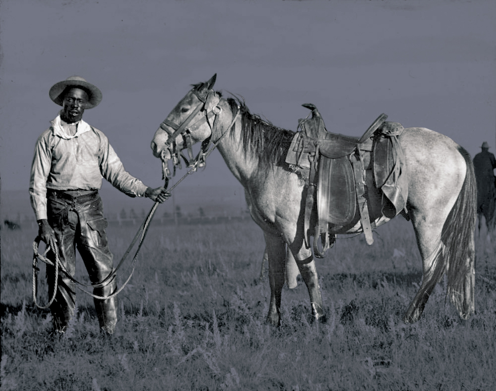 archive image of black cowboys