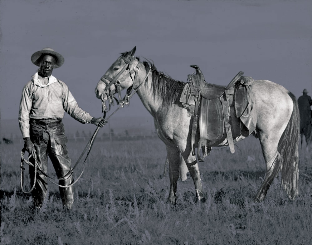 archive image of black cowboys