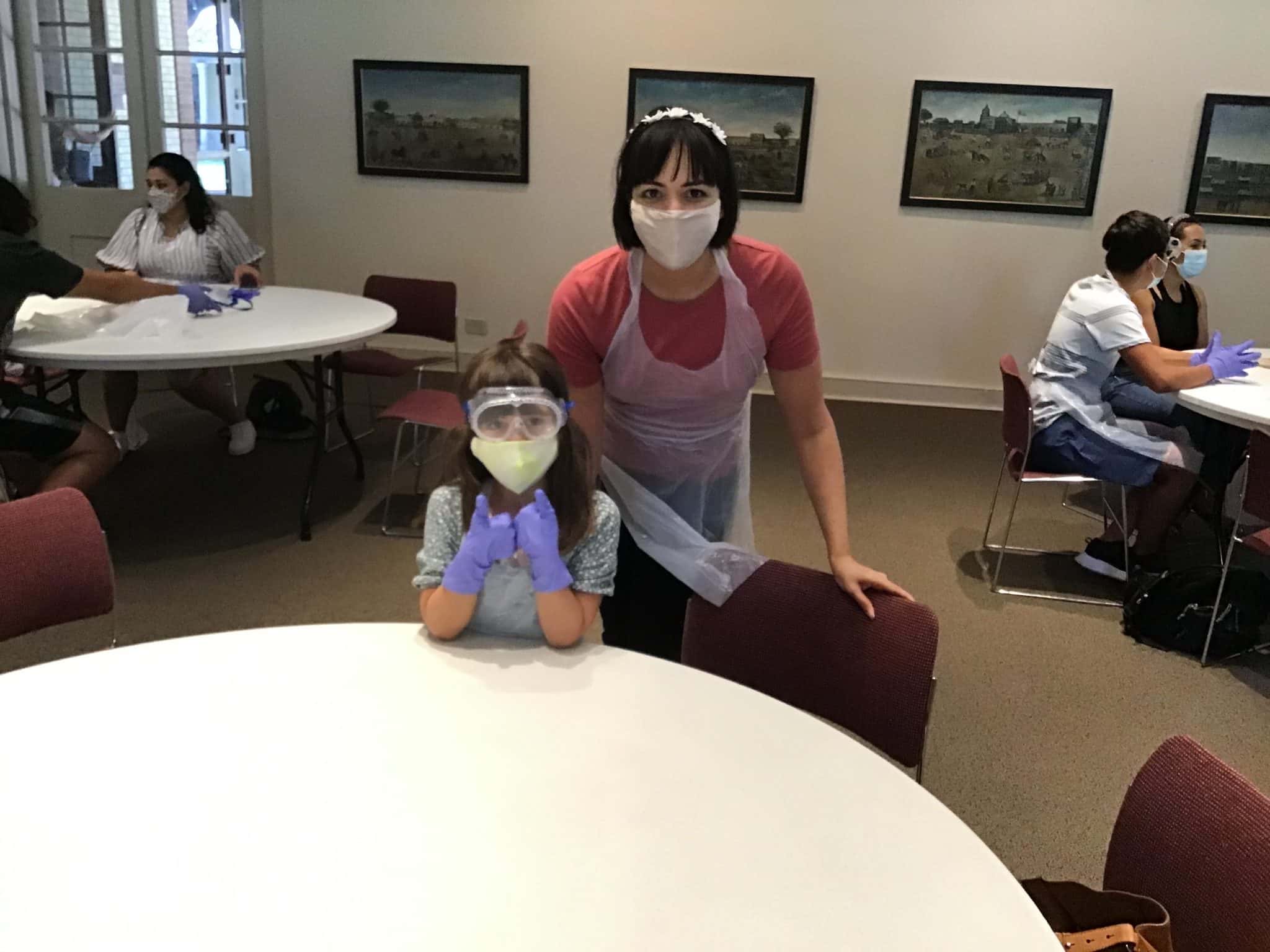 Instructor with student