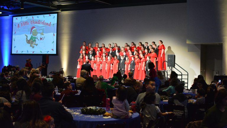 choir from the members' holiday party