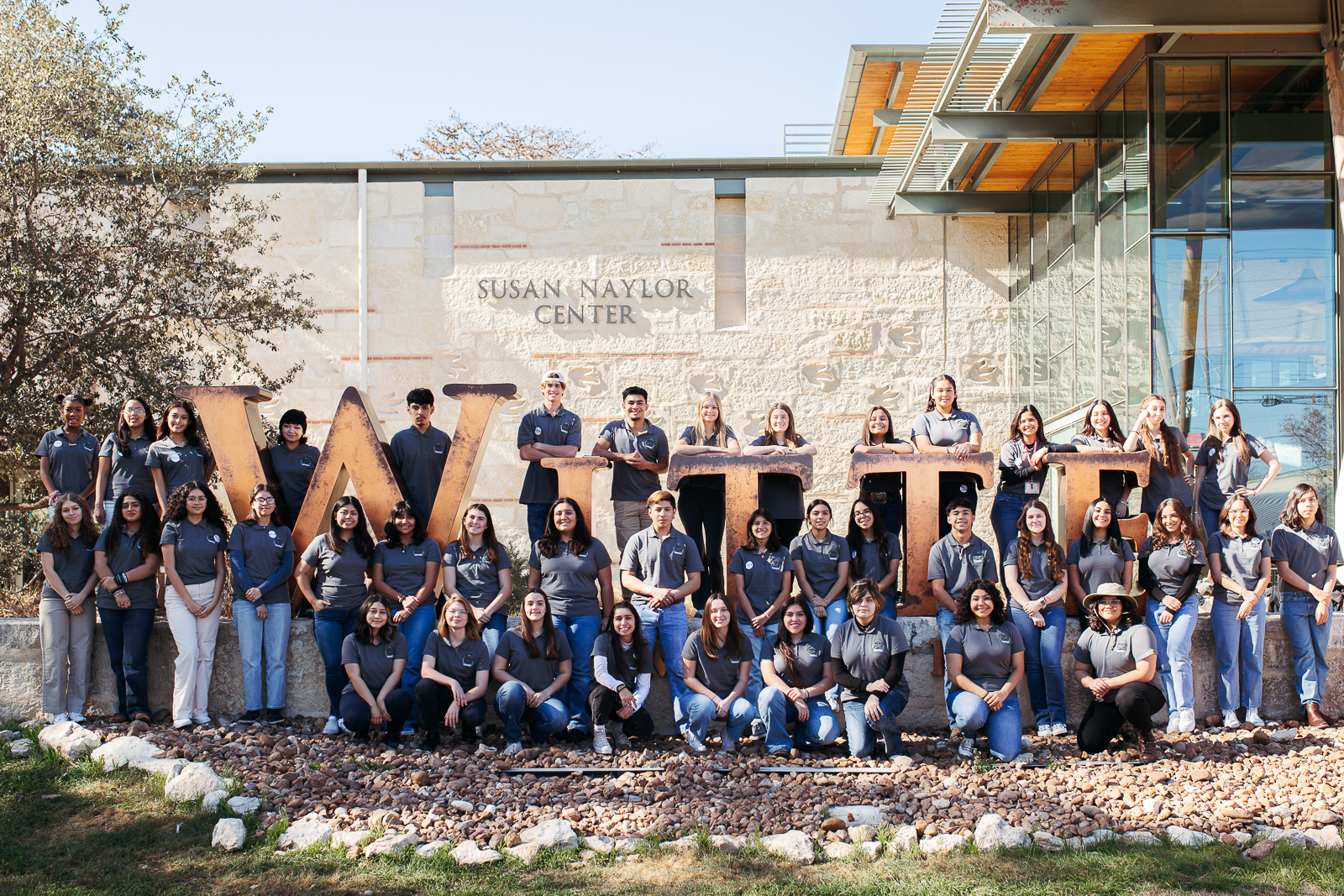 2023 LSA cohort in front of WITTE sign