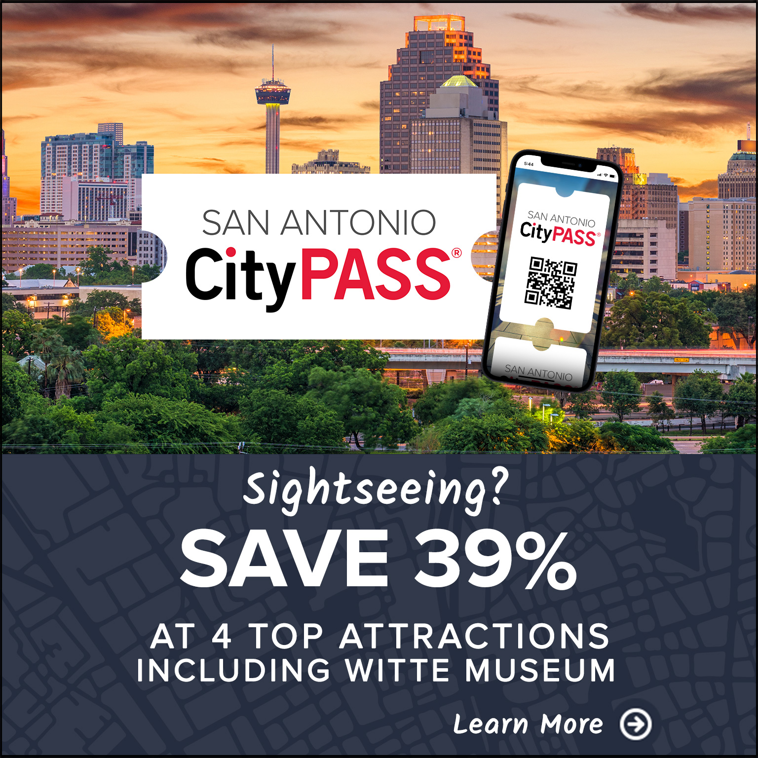 Save 39% at attractions including the Witte Museum.