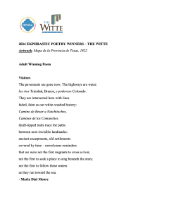 Poem "Visitors" by Marla Dial Moore