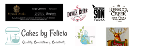 Rebecca Creek, Reddy Wines, Fermenteria, Western Son Vodka, Milestones Brands-Empress Gin, Meanwhile Brewery ATX, Iron Wolf, Cakes by Felica, Mi Taquito, Ray Lopez Entertainment, Crazy Plant Lovee, Bling 182, and San Antonio Parks and Rec